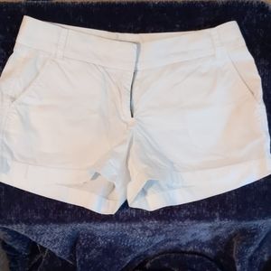 J. Crew white chino shorts